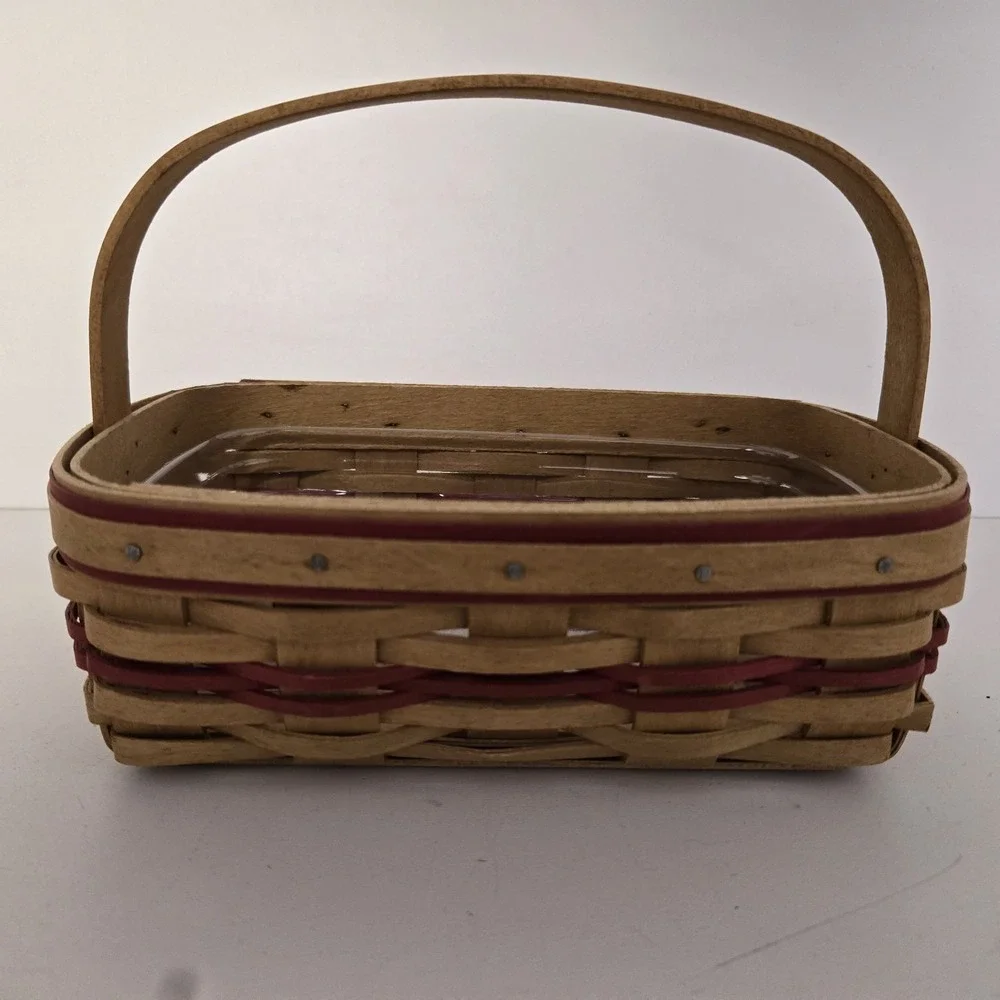 2-piece Longaberger 2003 Branch Sales Award Small Handle‎ Baskets & Protectors